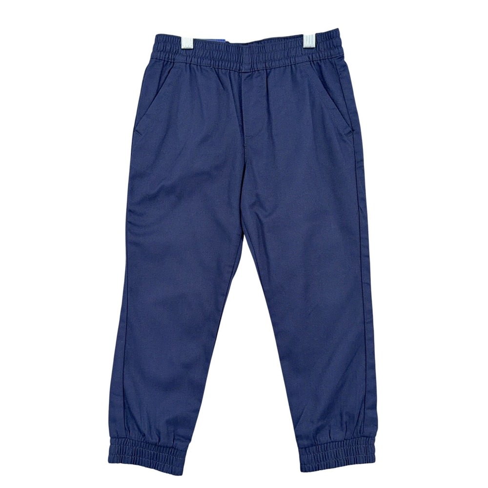 French Toast Jogger Pants Boys Size 5 Cotton Blend Navy Blue SK9510 E